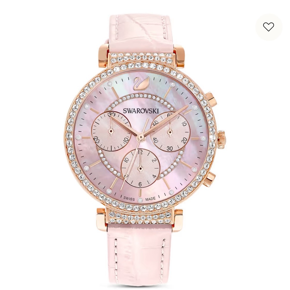 Swarovski Rose Passage Chrono LS Quartz Watch NIB